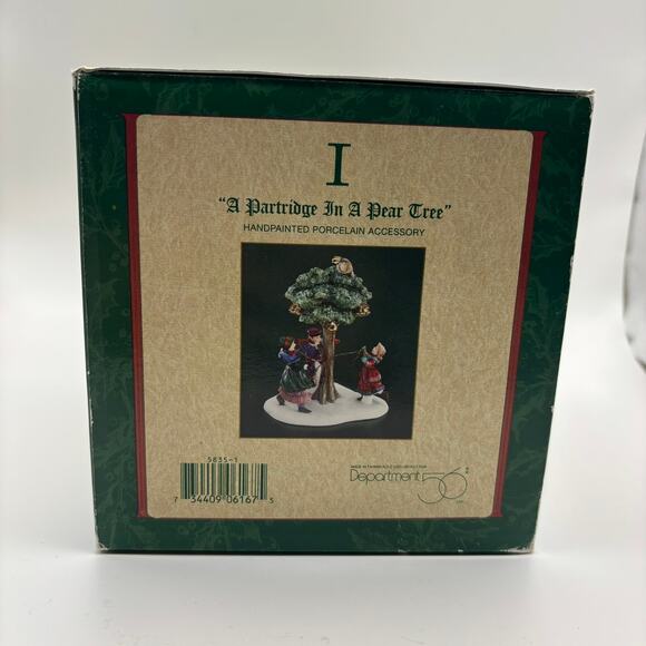 Dept 56 Heritage Village -a Partridge in a PEAR Tree #58351 12 Days of Christmas - Picture 1 of 3